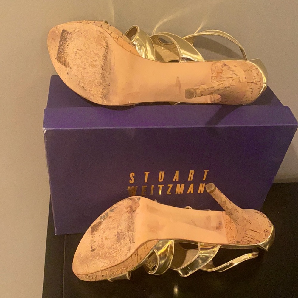 Stuart Weitzman Platzoom Caged Sandals 10 1/2 N - Picture 6 of 8